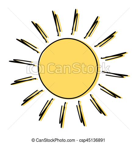 450x470 Doodle Sun Drawing Icon Illustration Eps Vectors