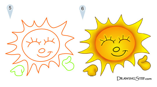 540x300 How To Draw Cartoon Sun