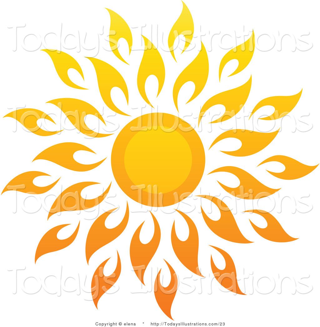 1024x1044 Sun Art Vector Clipart Of A Bright Summer Sun With Petal Rays 1