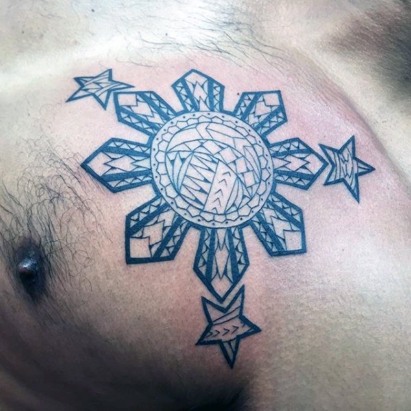 599x599 50 Filipino Sun Tattoo Designs For Men