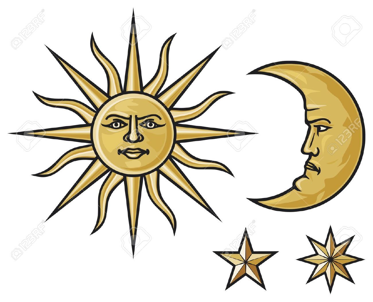 1300x1051 Sun Sun, Crescent Moon And Art) Moon Face, Moon
