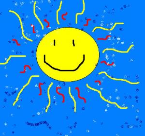 300x280 How To Draw Happy Sun
