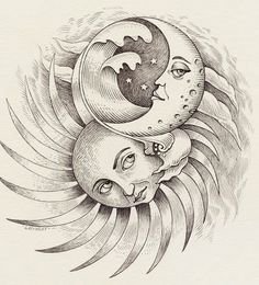 Sun Moon And Stars Drawing at GetDrawings | Free download