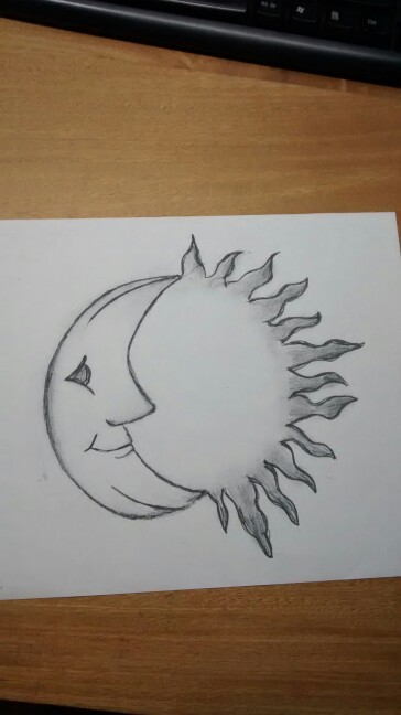 Sun Pencil Drawing at GetDrawings | Free download