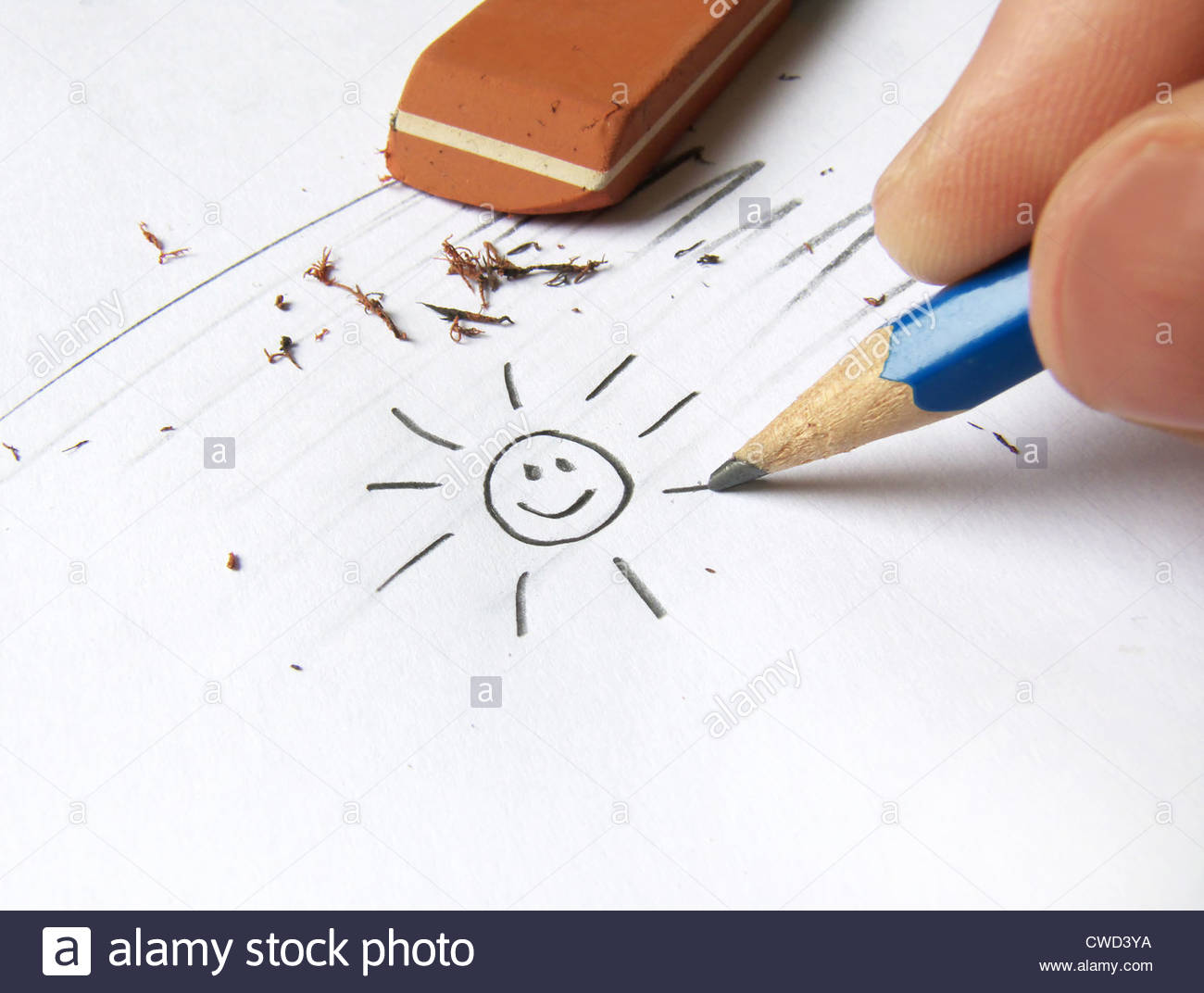 1300x1072 Sun,drawing,pencil Drawing Stock Photo, Royalty Free Image