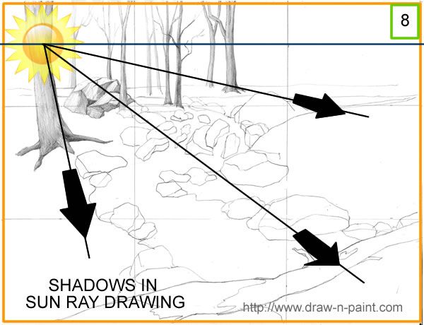 600x460 17 Best Drawing Amp Painting Sun Rays In Forest Images