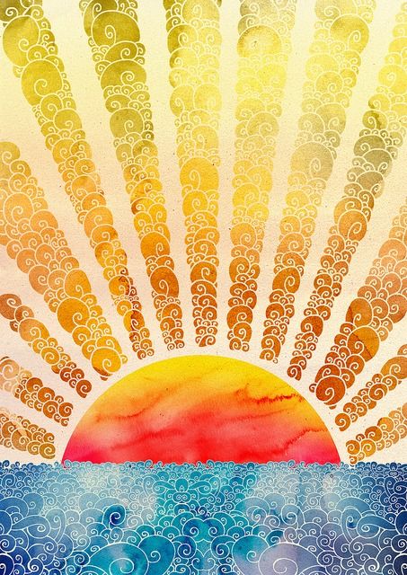 453x640 Beautiful Art! Rays Of The Sun And The Sea Art Lover (2