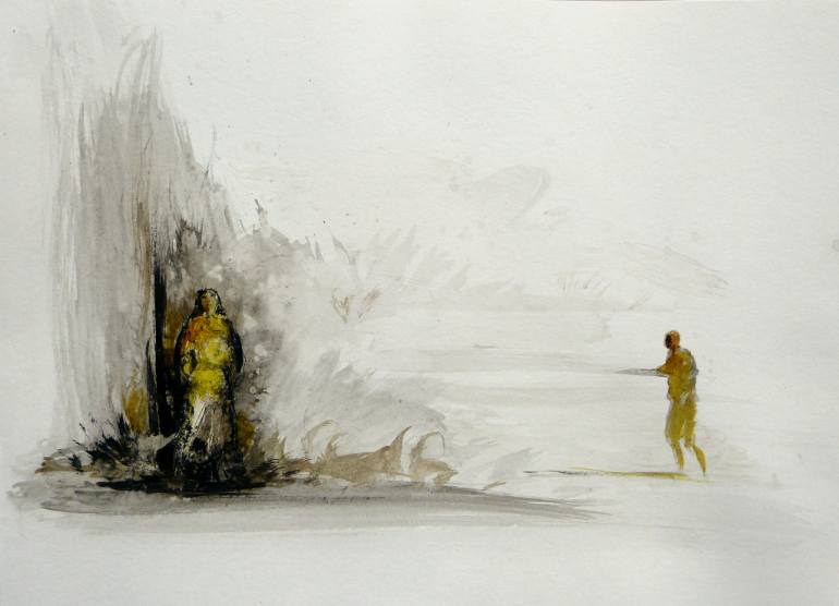 770x556 Saatchi Art The Sunbeam Drawing By Frederic Belaubre