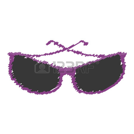 450x450 Sunglasses Modern Style Drawing Isolated Icon Vector Illustration