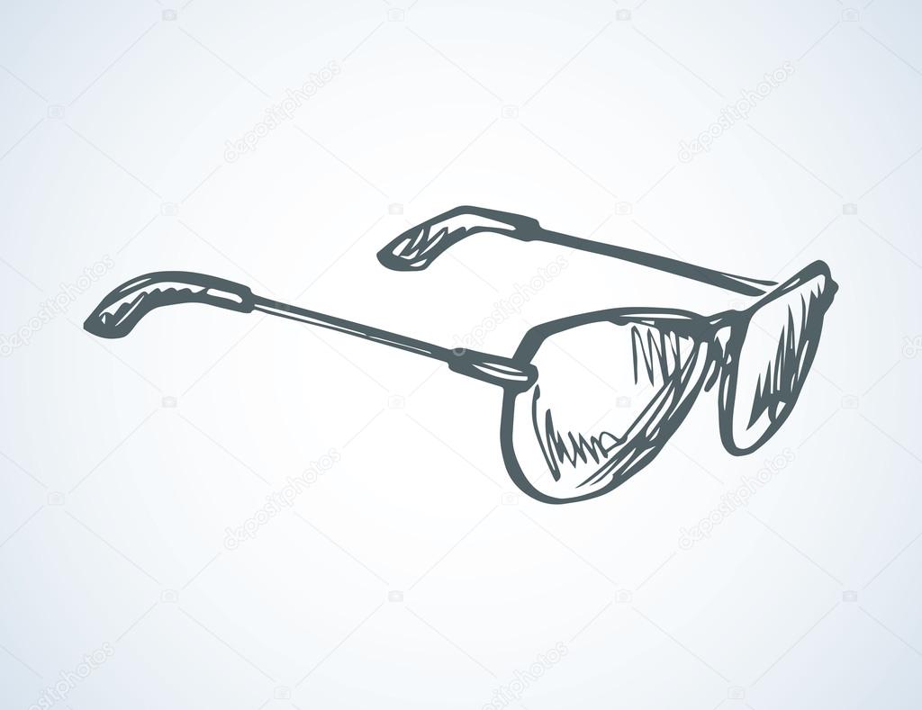1024x789 Sunglasses. Vector Drawing Stock Vector Marinka