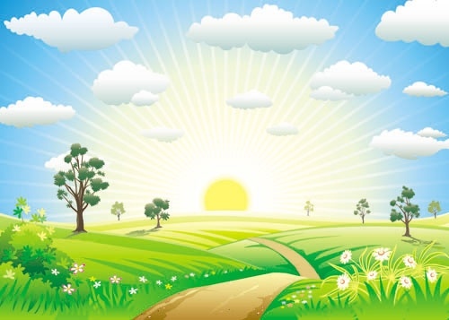 500x357 Cartoons Sunrise 02 Vector Free Vector In Open Office Drawing Svg