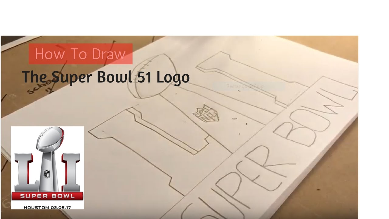 1280x720 How To Draw The Super Bowl 51 Logo Episode