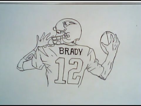 480x360 How To Draw Tom Brady In Super Bowl 49 (Patriots Drawing)