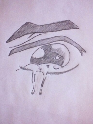 384x512 Crying Eye Super Easy To Draw Drawings Crying Eyes