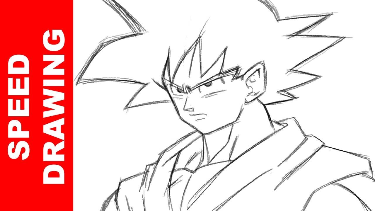 1280x720 How To Draw Goku Dragon Ball Super