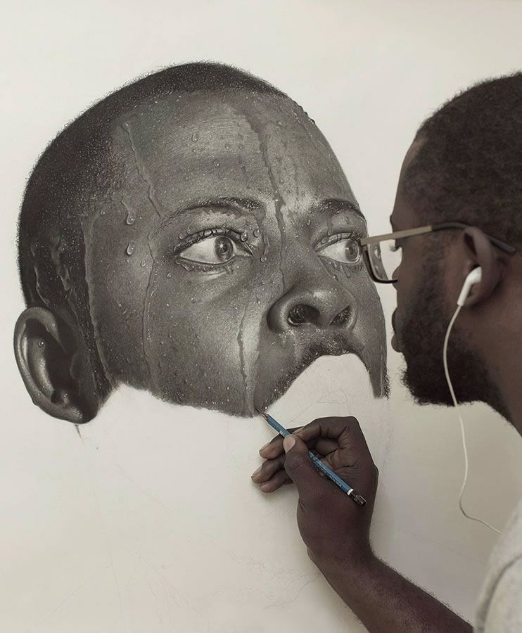 742x900 Super Realistic Pencil Drawings By Arinze Stanley Painting