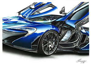 300x212 Supercars Drawings Fine Art America