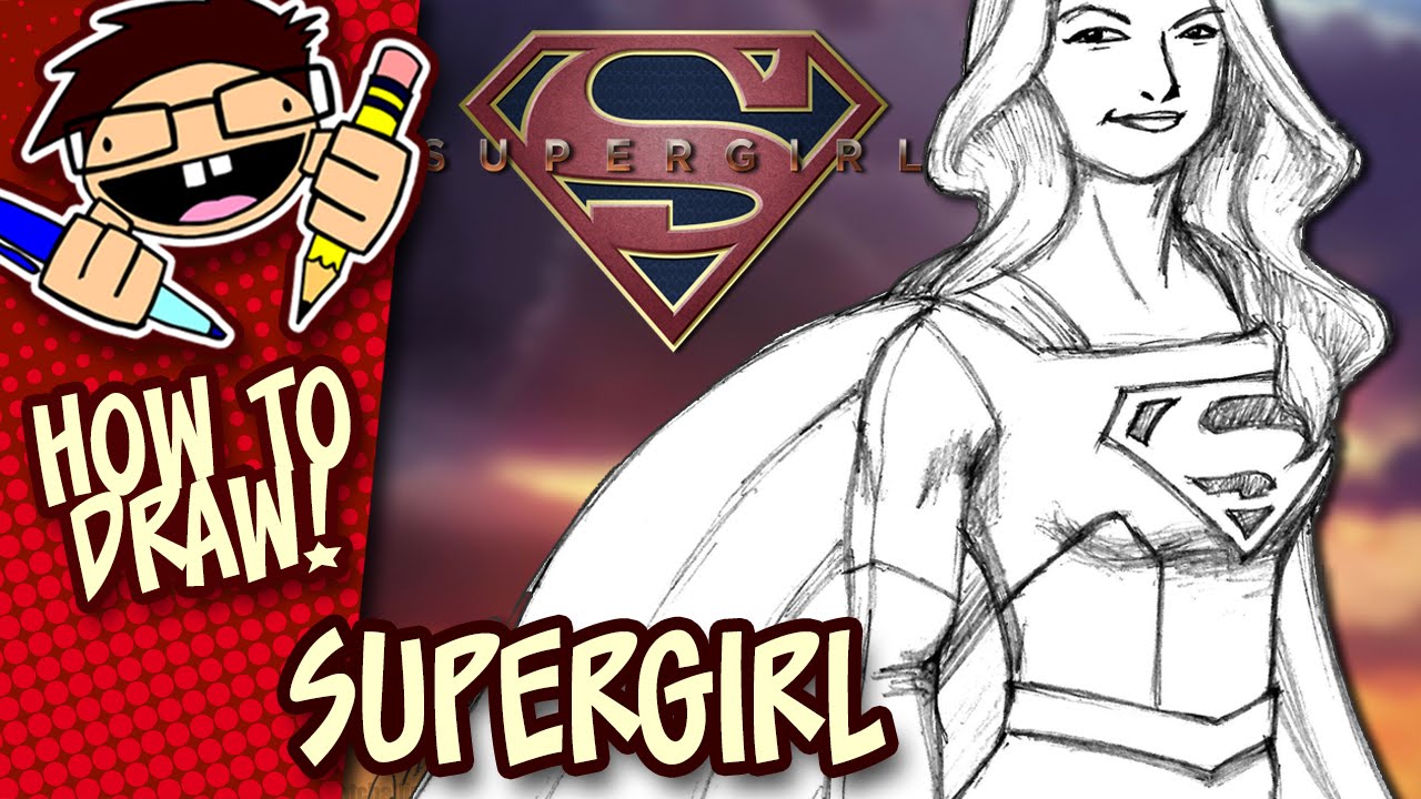 1280x720 How To Draw Supergirl (Cbsthe Cw Tv Series) Step By Step Tutorial