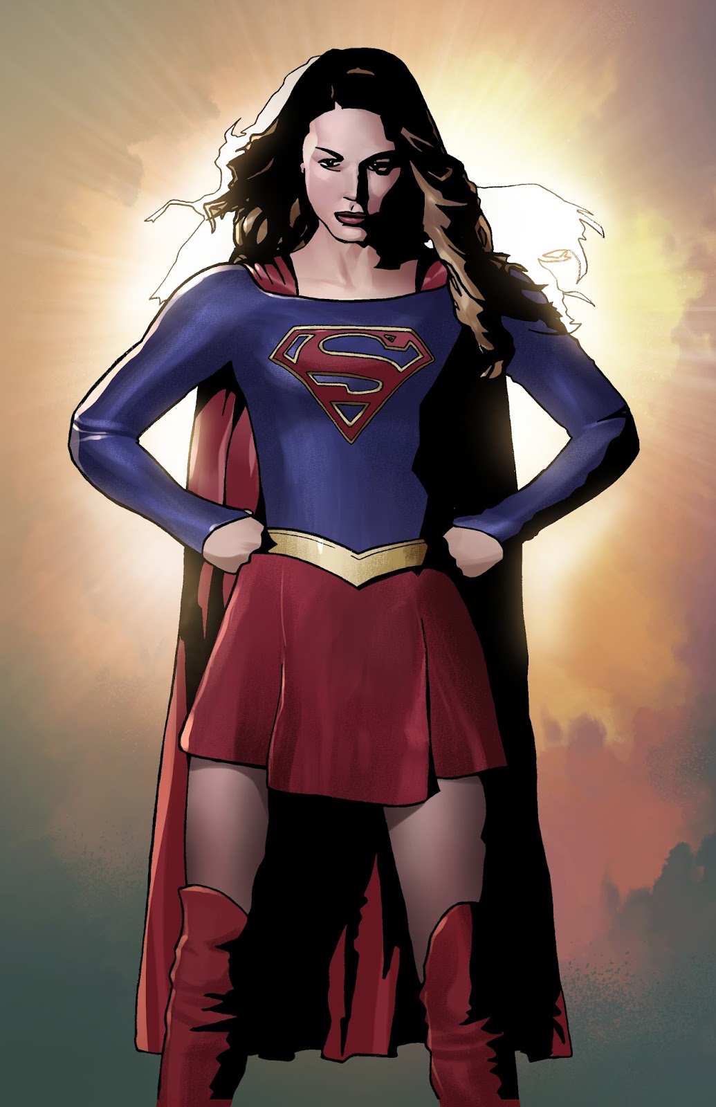 1035x1600 The Art Of Jarrod Alberich The Yard Sale Artist Supergirl Back
