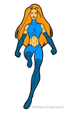 236x387 Female Superhero Template Virtual Superheroes Are More Female