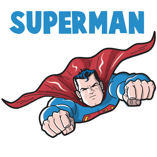 500x500 How To Draw Superman From Dc Comics In Easy Step By Step Drawing