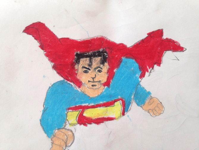 670x503 How To Draw Superman 13 Steps (With Pictures)