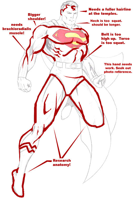 525x805 To Draw Superman