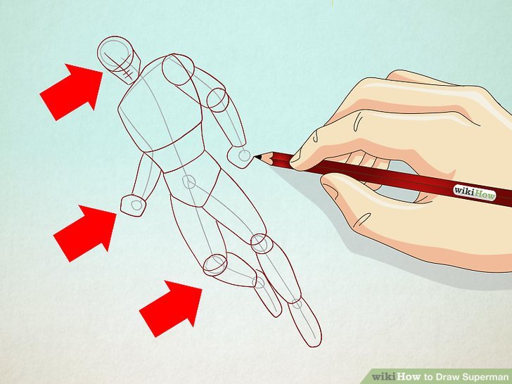 728x546 How To Draw Superman 13 Steps (With Pictures)
