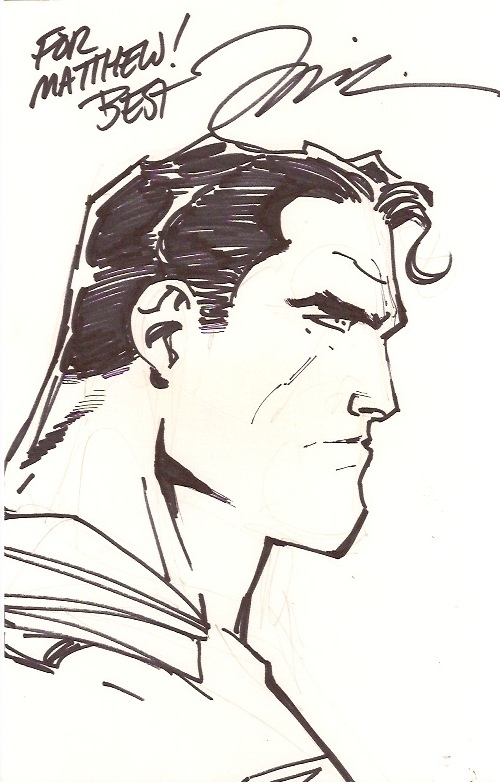 500x782 Superman Sketch Jim Lee Illustration