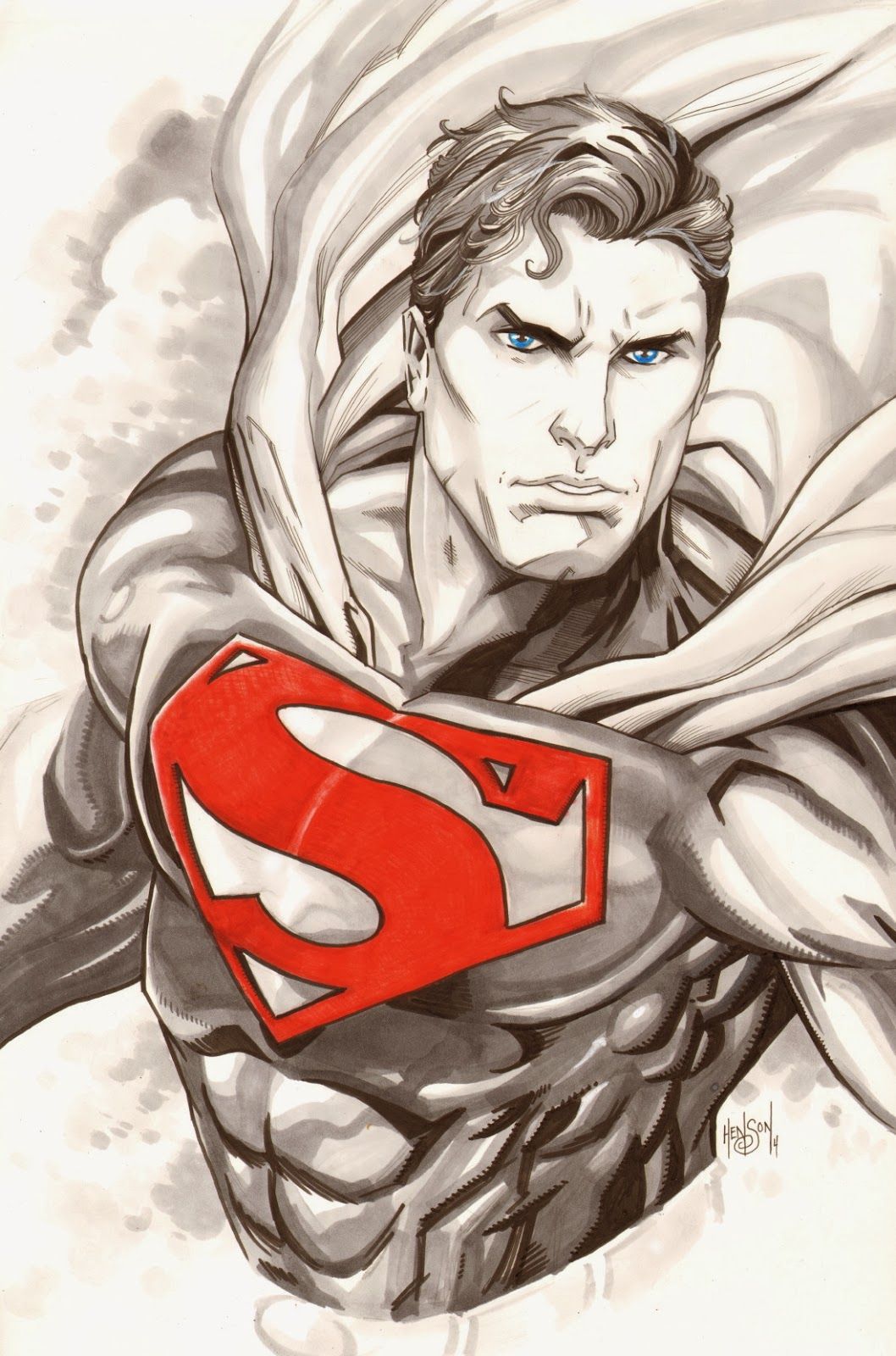 1058x1600 Gallery Superman Drawings In Pencil,