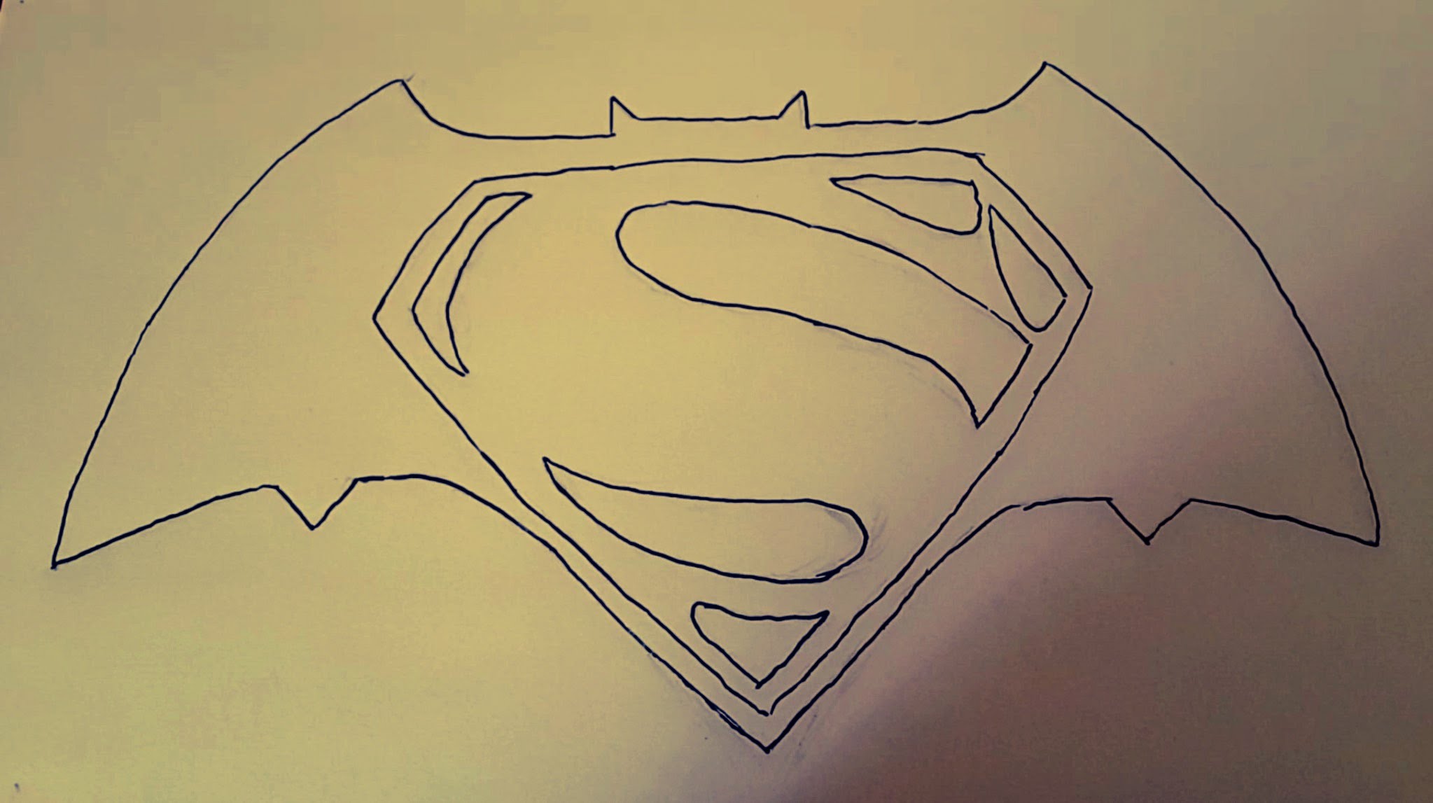 2047x1147 How To Draw Batman Vs Superman Logo