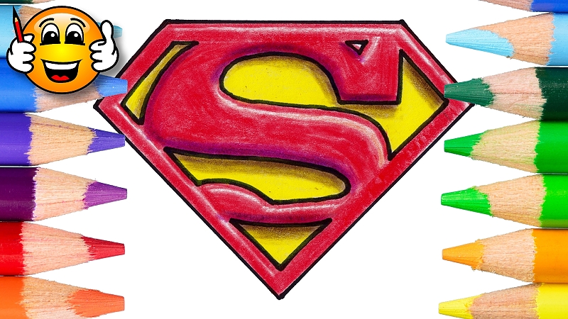 800x450 How To Draw The Superman Logo In 3d