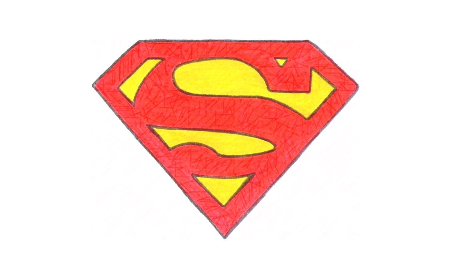 1500x886 Superman Symbol Drawing How To Draw Superman's Logo