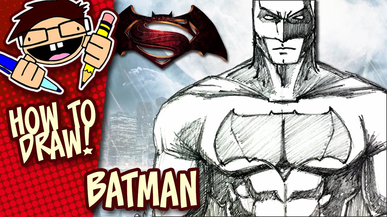 1280x720 How To Draw Batman (Batman V Superman Dawn Of Justice) Step By