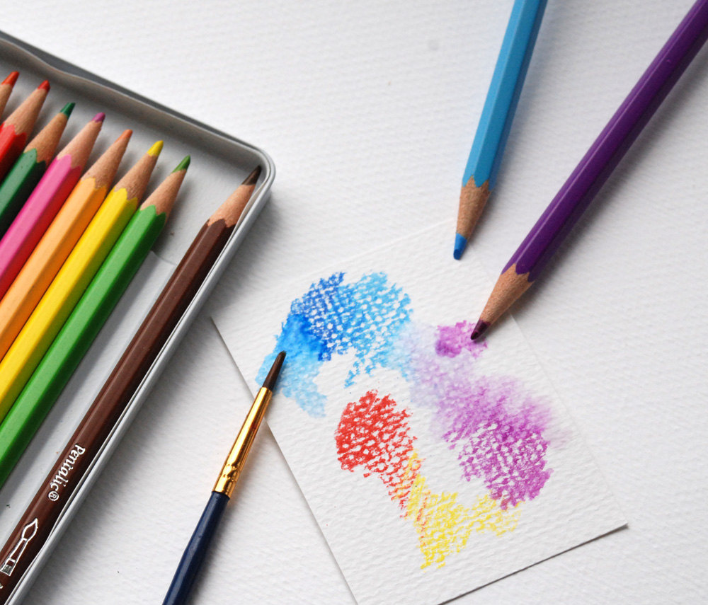 1000x855 Watercolor Pencils Drawing Pencils 12 Pencil Set Use Wet