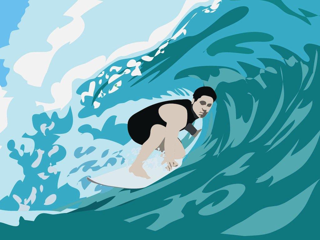 Surfer Drawing at GetDrawings | Free download