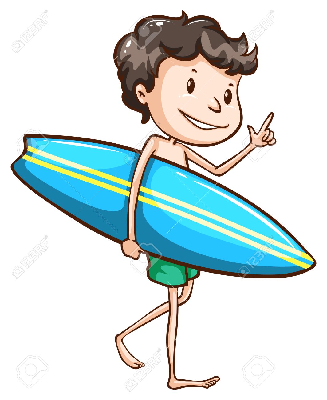 1064x1300 Illustration Of A Simple Drawing Of A Boy Going To The Beach