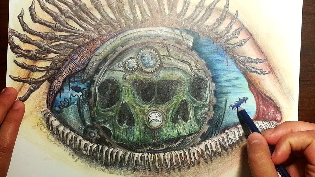 1280x720 Not What It Seems Surreal Eye Drawing
