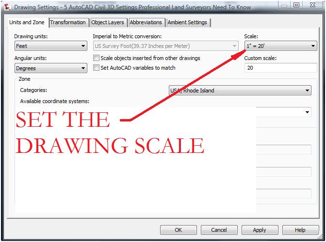 672x500 Autocad Civil 3d Surveying Quick Tips And Tricks Drawing Scale