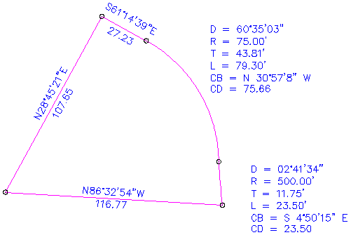 501x335 Autocad Tutorial Entering Survey Data Using Autocad Cadtutor