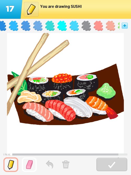 500x667 Sushi Drawings