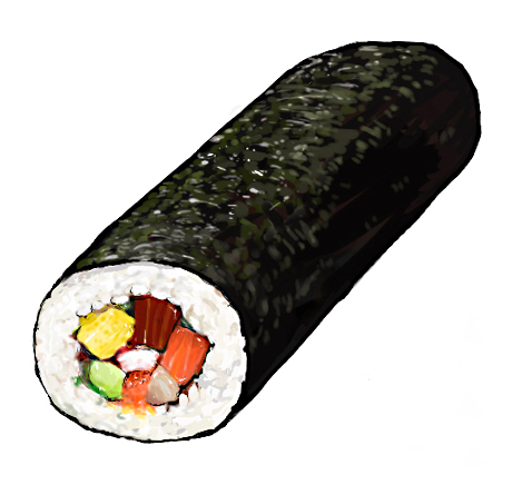 460x436 Sushi Roll Ilustraciones, Recetas E De Comida