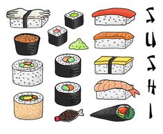 236x194 Sushi Drawing