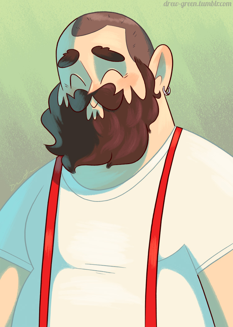 750x1050 Burly Suspenders Guy By Drewgreen On Buddies Lt3