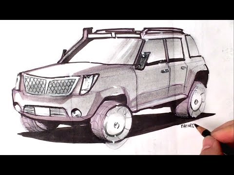 480x360 How To Draw An Suv Concept Quick Render 30 Days Of Show And Tell
