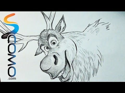 480x360 How To Draw Sven From Frozen