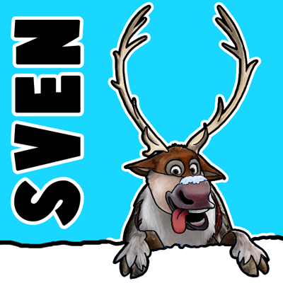 400x400 How To Draw Sven The Reindeer From Frozen Step By Step Tutorial