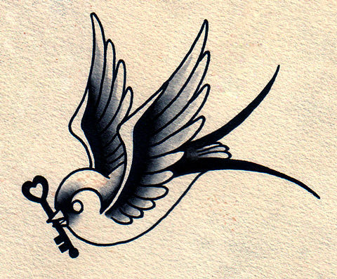 480x397 Sparrow Swallow Tattoo Idea Ideas Design Boondock Saints Tattoos