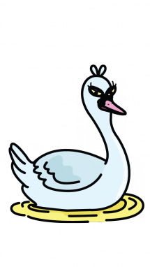 215x382 How To Draw A Swan, Easy Step By Step Drawing Tutorial