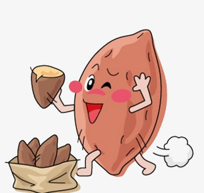 400x378 Cartoon Sweet Potato, Cartoon Drawing, Sweet Potato, Smile Png